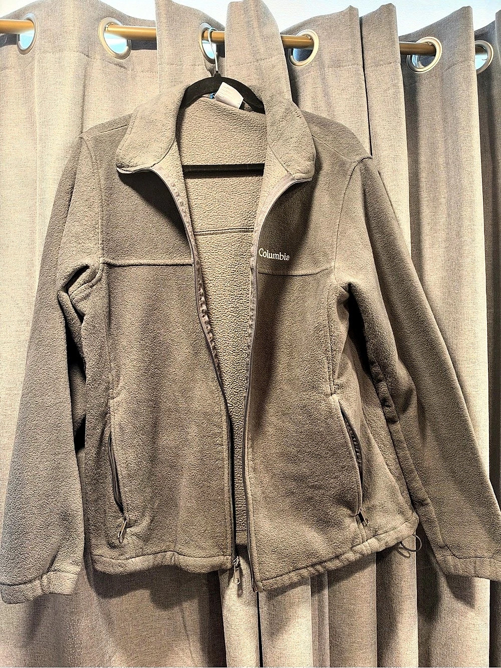 Columbia Benton Springs Full-Zip Fleece Jacket Gray Large